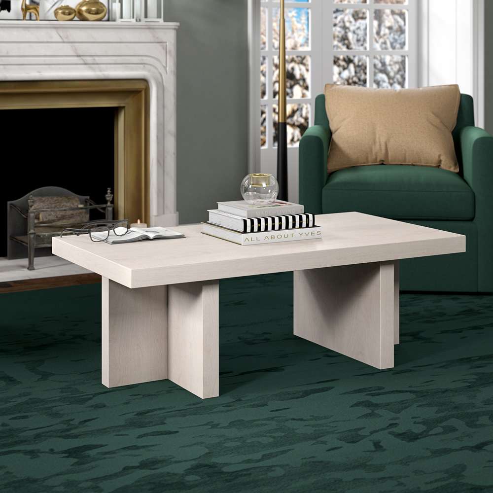 Hudson & Canal - Dimitra 44in Wide Rectangular Coffee Table in Alder White - CT2080 veiw 4