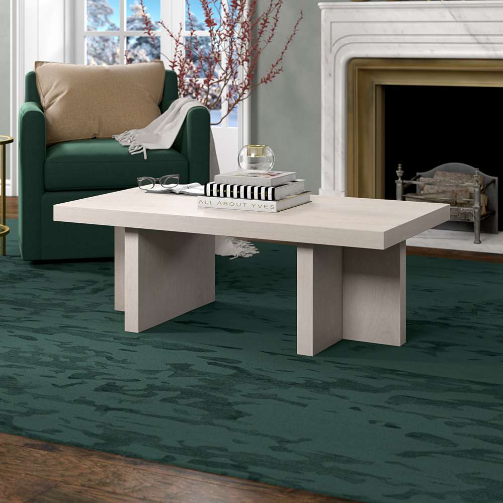 Hudson & Canal - Dimitra 44in Wide Rectangular Coffee Table in Alder White - CT2080 veiw 6