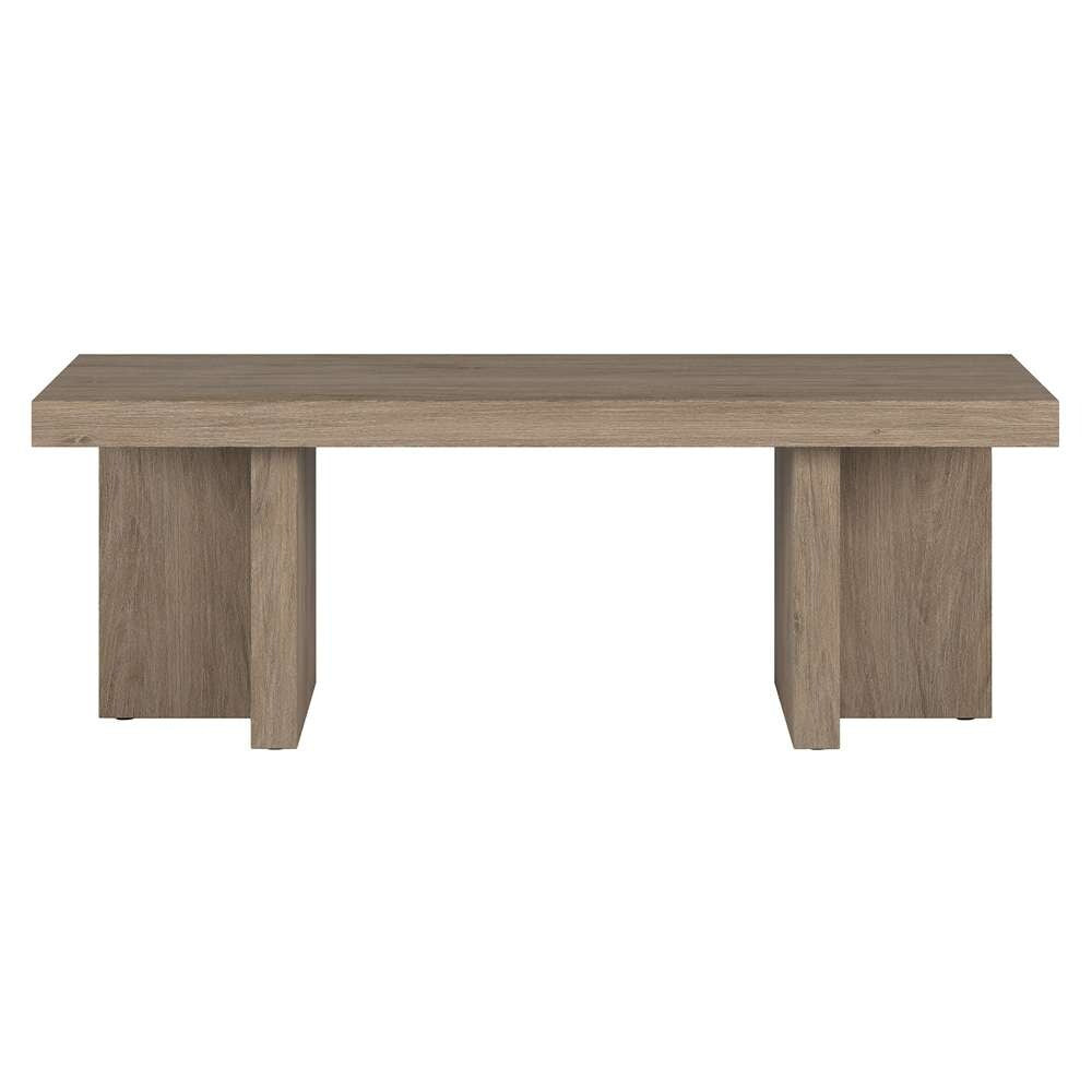 Hudson & Canal - Dimitra 44in Wide Rectangular Coffee Table in Antiqued Gray Oak - CT2079 veiw 2