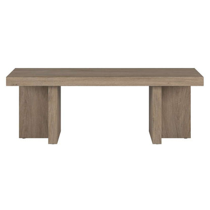 Hudson & Canal - Dimitra 44in Wide Rectangular Coffee Table in Antiqued Gray Oak - CT2079 veiw 2