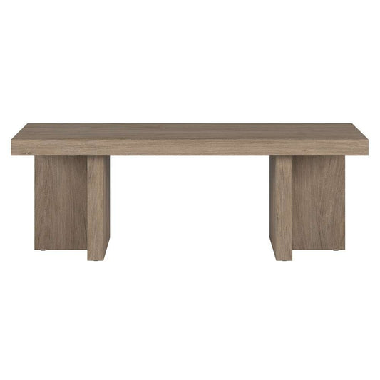 Hudson & Canal - Dimitra 44in Wide Rectangular Coffee Table in Antiqued Gray Oak - CT2079 veiw 2