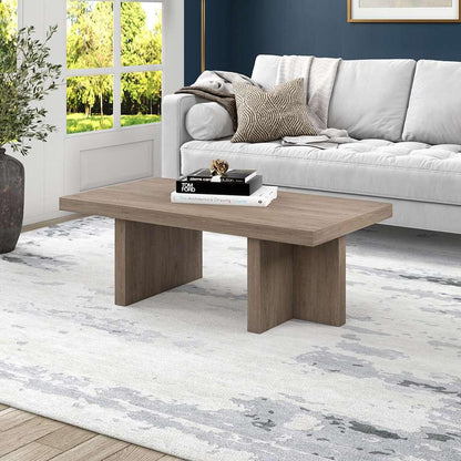 Hudson & Canal - Dimitra 44in Wide Rectangular Coffee Table in Antiqued Gray Oak - CT2079 veiw 6