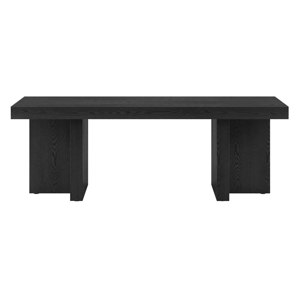 Hudson & Canal - Dimitra 44in Wide Rectangular Coffee Table in Black Grain - CT2078 veiw 2