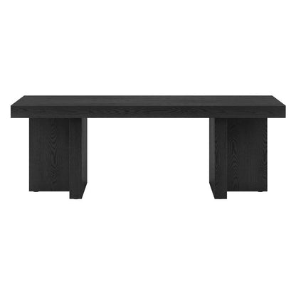 Hudson & Canal - Dimitra 44in Wide Rectangular Coffee Table in Black Grain - CT2078 veiw 2