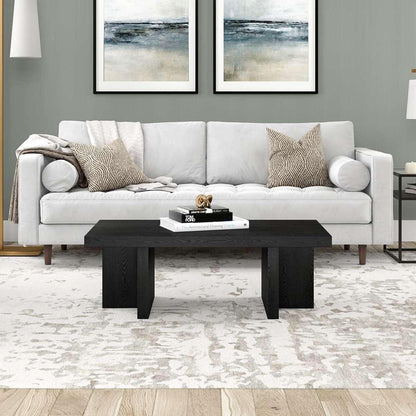 Hudson & Canal - Dimitra 44in Wide Rectangular Coffee Table in Black Grain - CT2078 veiw 5