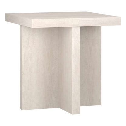 Hudson & Canal - Elna 22in Wide Square Side Table in Alder White - ST2030 veiw 1