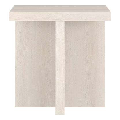 Hudson & Canal - Elna 22in Wide Square Side Table in Alder White - ST2030 veiw 2
