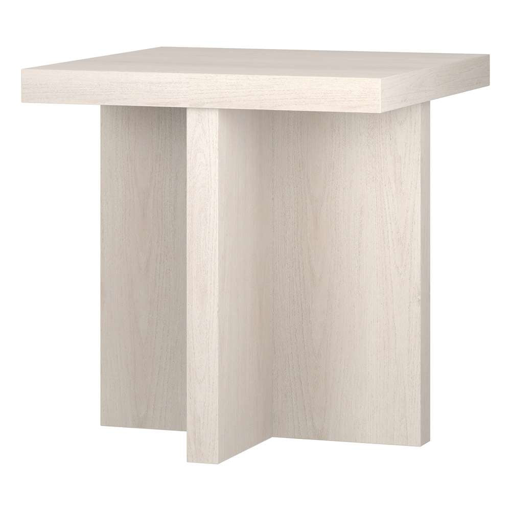 Hudson & Canal - Elna 22in Wide Square Side Table in Alder White - ST2030 veiw 3