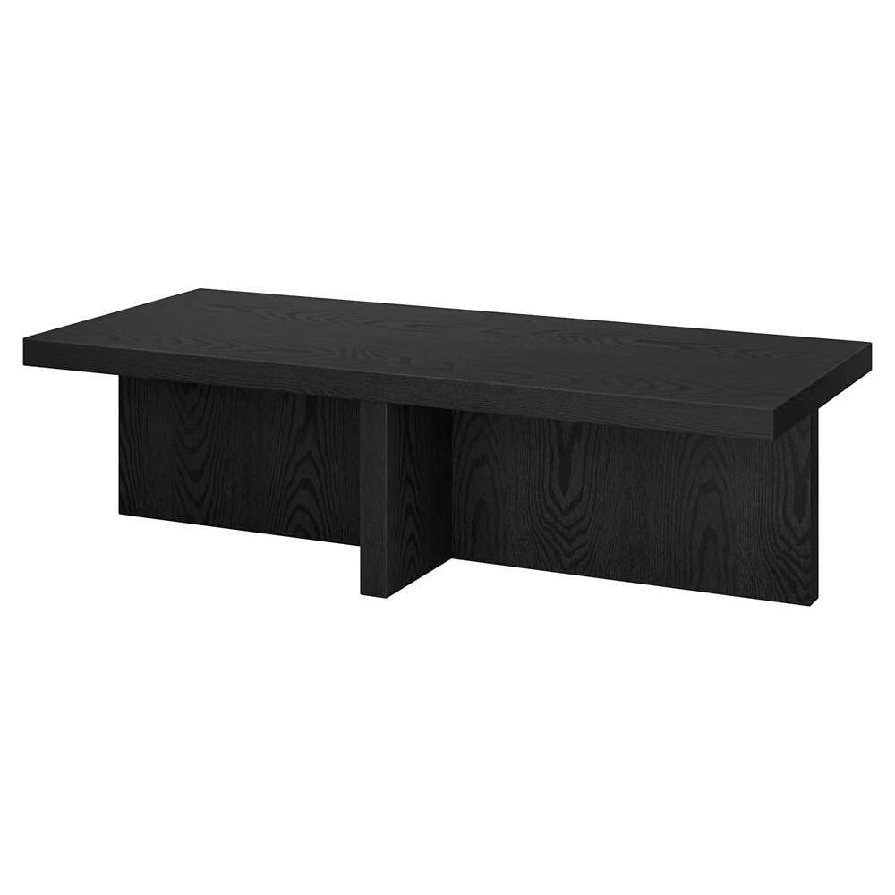 Hudson & Canal - Elna 54in Wide Rectangular Coffee Table in Black Grain - CT2048 veiw 3