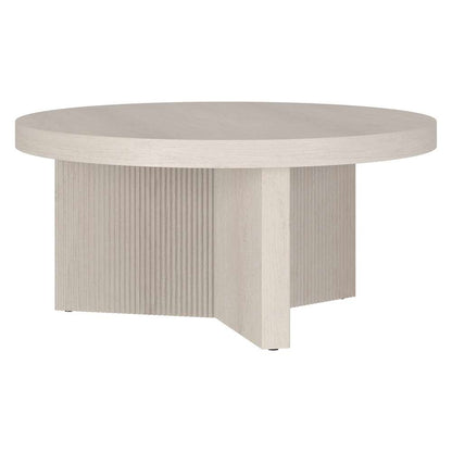 Hudson & Canal - Holm 32in Wide Round Coffee Table in Alder White - CT2096 veiw 1