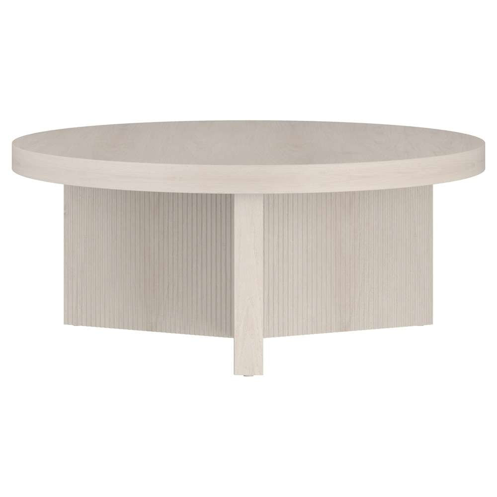 Hudson & Canal - Holm 36in Wide Round Coffee Table in Alder White - CT2099 veiw 2