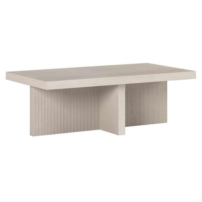 Hudson & Canal - Holm 44in Wide Rectangular Coffee Table in Alder White - CT2104 veiw 1