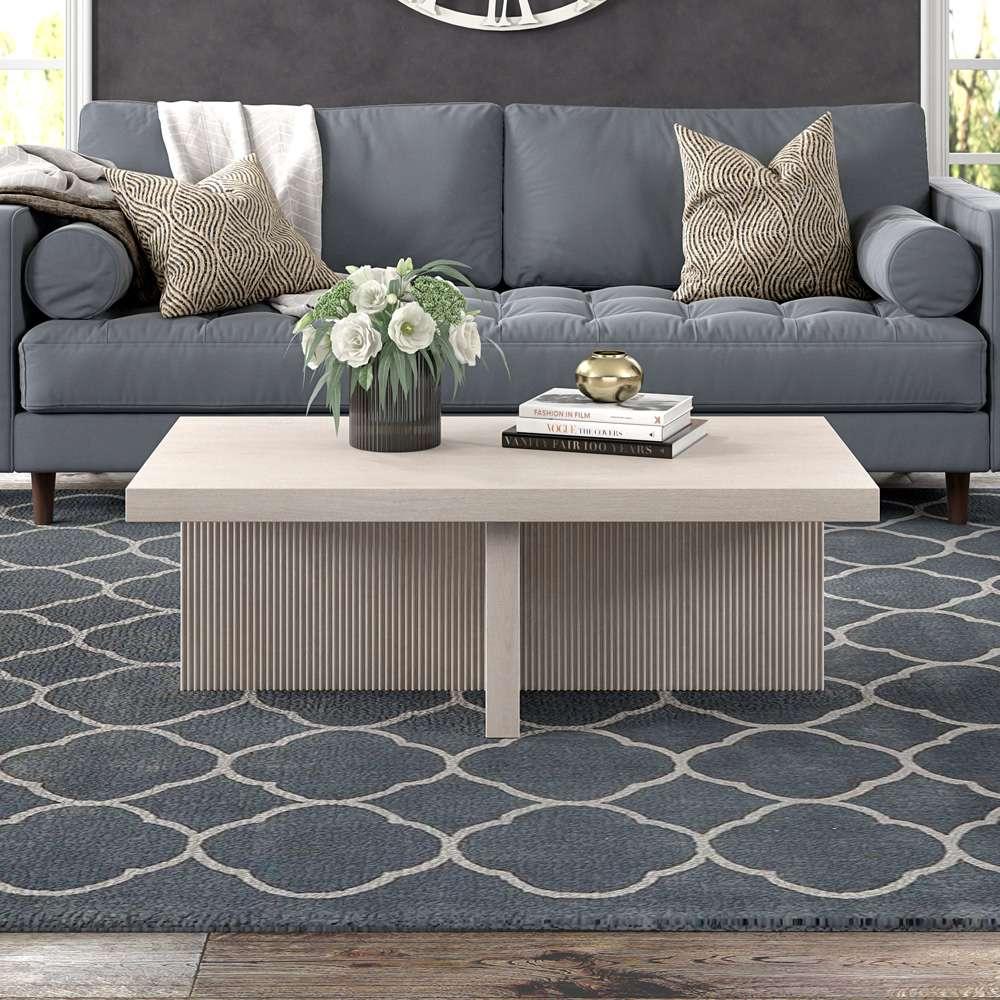 Hudson & Canal - Holm 44in Wide Rectangular Coffee Table in Alder White - CT2104 veiw 5