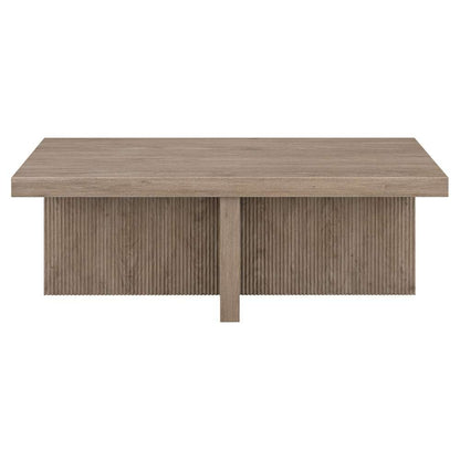 Hudson & Canal - Holm 44in Wide Rectangular Coffee Table in Antiqued Gray Oak - CT2103 veiw 2