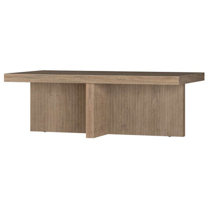 Hudson & Canal - Holm 44in Wide Rectangular Coffee Table in Antiqued Gray Oak - CT2103 veiw 3