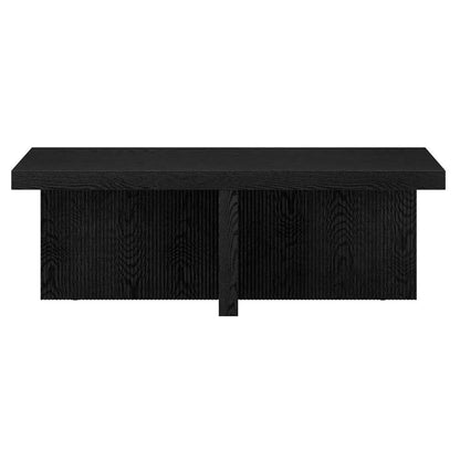 Hudson & Canal - Holm 44in Wide Rectangular Coffee Table in Black Grain - CT2102 veiw 2