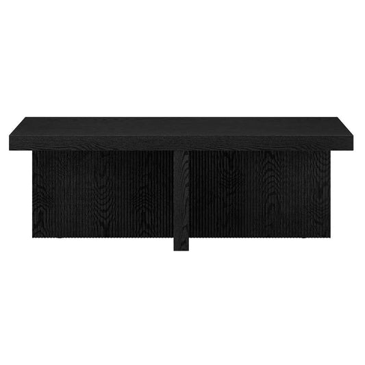 Hudson & Canal - Holm 44in Wide Rectangular Coffee Table in Black Grain - CT2102 veiw 2