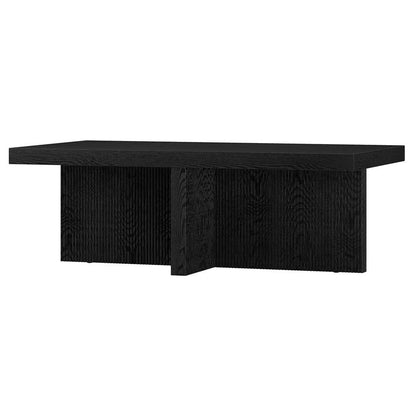 Hudson & Canal - Holm 44in Wide Rectangular Coffee Table in Black Grain - CT2102 veiw 3
