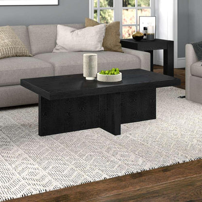 Hudson & Canal - Holm 44in Wide Rectangular Coffee Table in Black Grain - CT2102 veiw 4