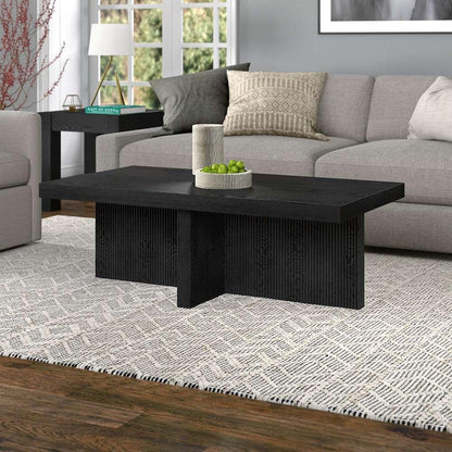 Hudson & Canal - Holm 44in Wide Rectangular Coffee Table in Black Grain - CT2102 veiw 6