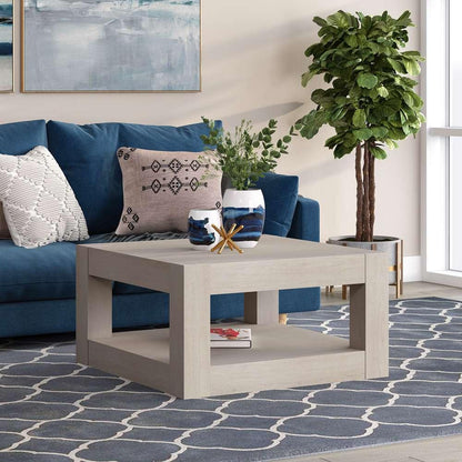 Hudson & Canal - Hughes 32in Wide Square Coffee Table in Alder White - CT2027 veiw 4