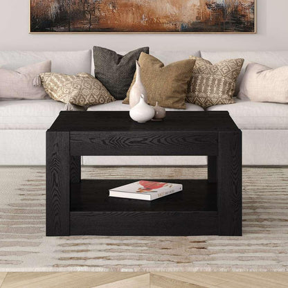Hudson & Canal - Hughes 32in Wide Square Coffee Table in Black Grain - CT2026 veiw 6