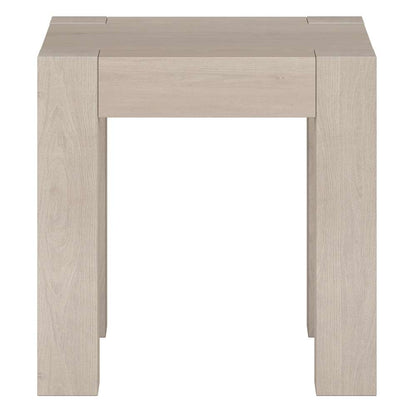 Hudson & Canal - Langston 22in Wide Square Side Table in Alder White - ST2033 veiw 2