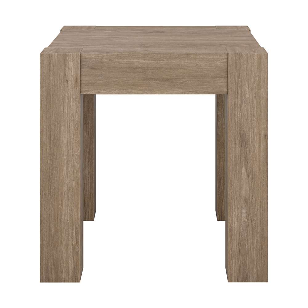 Hudson & Canal - Langston 22in Wide Square Side Table in Antiqued Gray Oak - ST2034 veiw 2