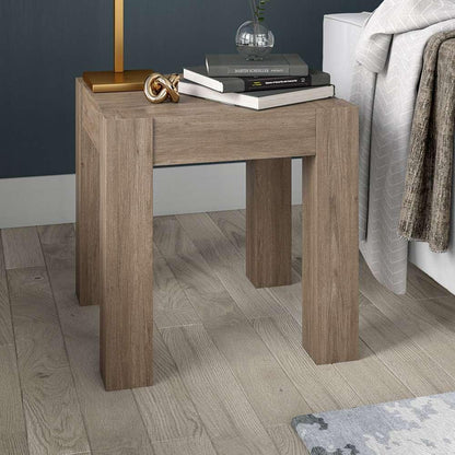 Hudson & Canal - Langston 22in Wide Square Side Table in Antiqued Gray Oak - ST2034 veiw 4
