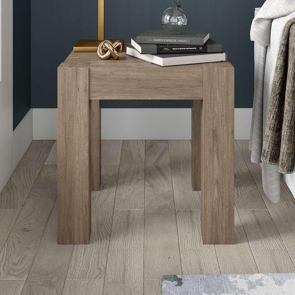 Hudson & Canal - Langston 22in Wide Square Side Table in Antiqued Gray Oak - ST2034 veiw 5