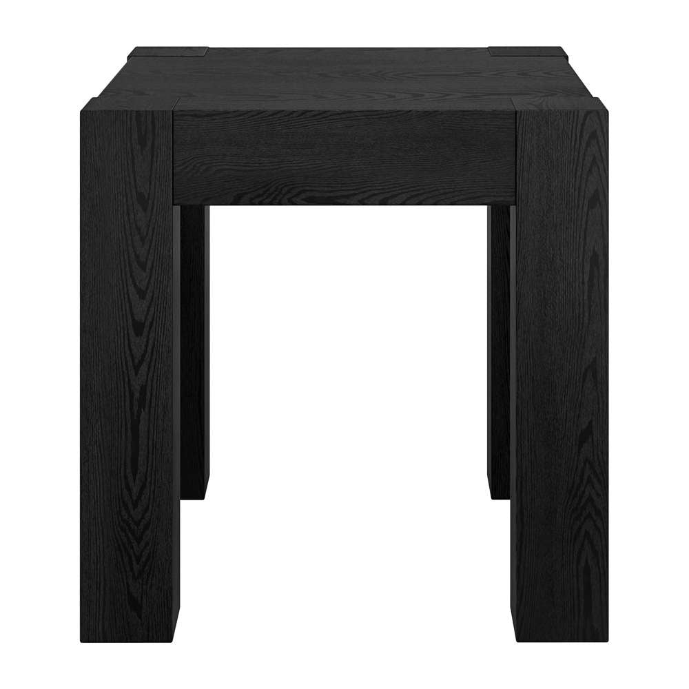 Hudson & Canal - Langston 22in Wide Square Side Table in Black Grain - ST2032 veiw 2