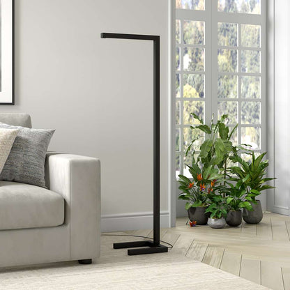 Hudson & Canal - Malin 52in Tall Integrated LED Floor Lamp with Metal Shade in Blackened Bronze - FL2081 veiw 3
