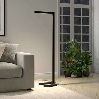 Hudson & Canal - Malin 52in Tall Integrated LED Floor Lamp with Metal Shade in Blackened Bronze - FL2081 veiw 5
