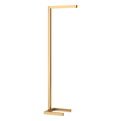 Hudson & Canal - Malin 52in Tall Integrated LED Floor Lamp with Metal Shade in Brass - FL2082 veiw 1