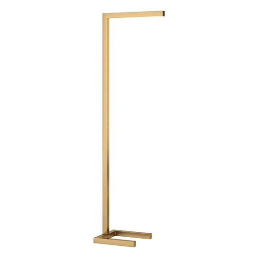 Hudson & Canal - Malin 52in Tall Integrated LED Floor Lamp with Metal Shade in Brass - FL2082 veiw 2