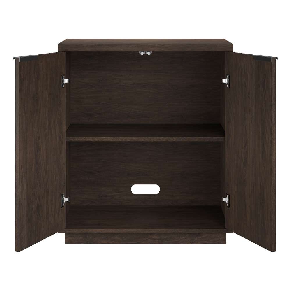 Hudson & Canal - Mansfield 28in Wide Rectangular Accent Cabinet in Alder Brown - AC2167 veiw 4