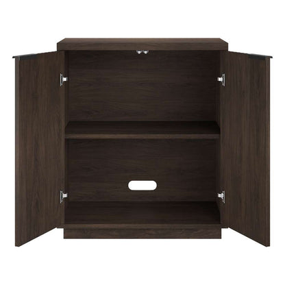 Hudson & Canal - Mansfield 28in Wide Rectangular Accent Cabinet in Alder Brown - AC2167 veiw 4