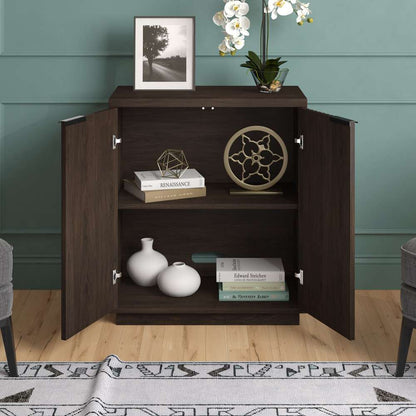 Hudson & Canal - Mansfield 28in Wide Rectangular Accent Cabinet in Alder Brown - AC2167 veiw 7