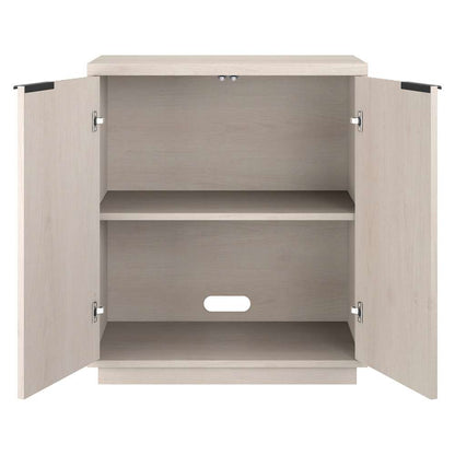 Hudson & Canal - Mansfield 28in Wide Rectangular Accent Cabinet in Alder White - AC2166 veiw 4