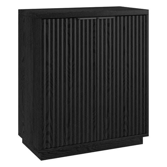 Hudson & Canal - Mansfield 28in Wide Rectangular Accent Cabinet in Black Grain - AC2165 veiw 1