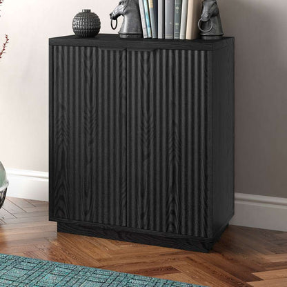Hudson & Canal - Mansfield 28in Wide Rectangular Accent Cabinet in Black Grain - AC2165 veiw 5