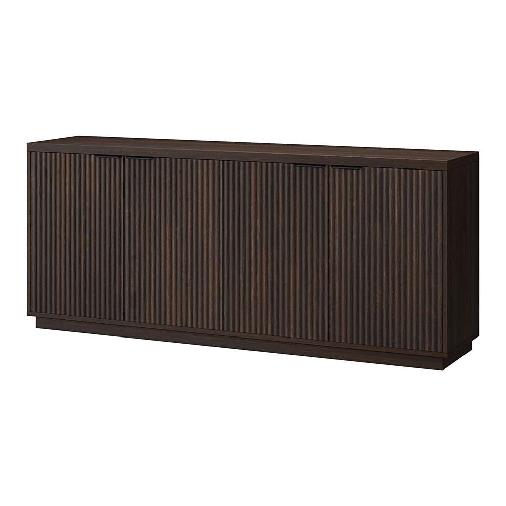 Hudson & Canal - Mansfield 68in Wide Rectangular Buffet Table in Alder Brown - BF2170 veiw 3