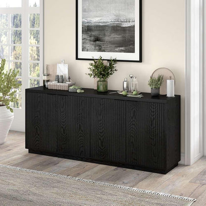 Hudson & Canal - Mansfield 68in Wide Rectangular Buffet Table in Black Grain - BF2168 veiw 6