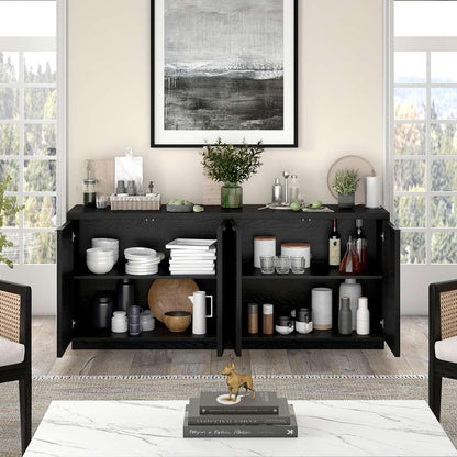 Hudson & Canal - Mansfield 68in Wide Rectangular Buffet Table in Black Grain - BF2168 veiw 7