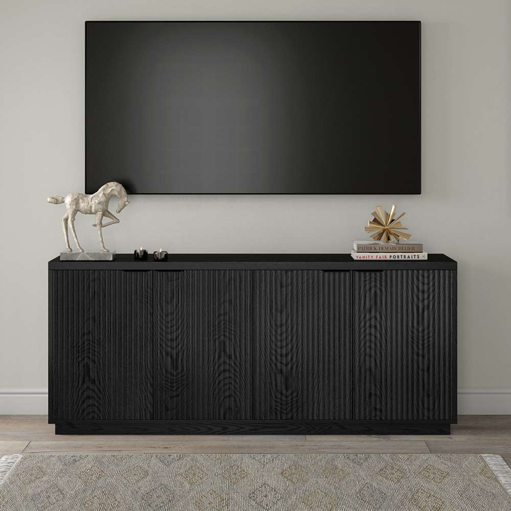 Hudson & Canal - Mansfield 68in Wide Rectangular Buffet Table in Black Grain - BF2168 veiw 8