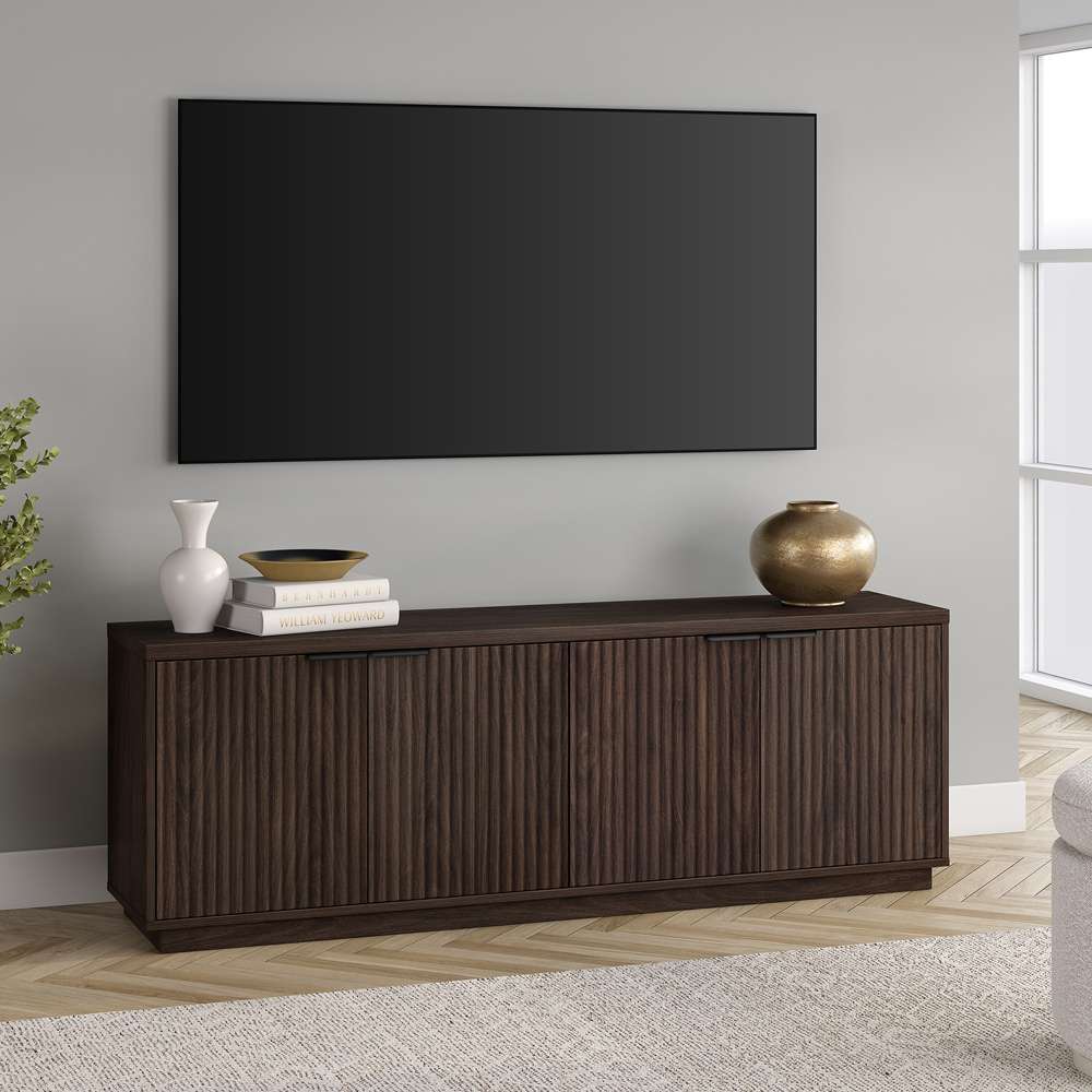 Hudson & Canal - Mansfield Rectangular TV Stand for TVs up to 78in in Alder Brown - TV2164 veiw 6