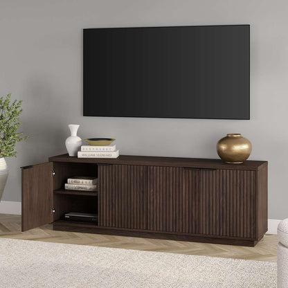 Hudson & Canal - Mansfield Rectangular TV Stand for TVs up to 78in in Alder Brown - TV2164 veiw 7