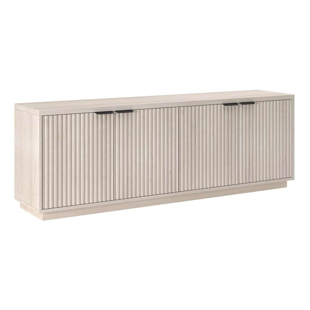 Hudson & Canal - Mansfield Rectangular TV Stand for TVs up to 78in in Alder White - TV2163 veiw 1