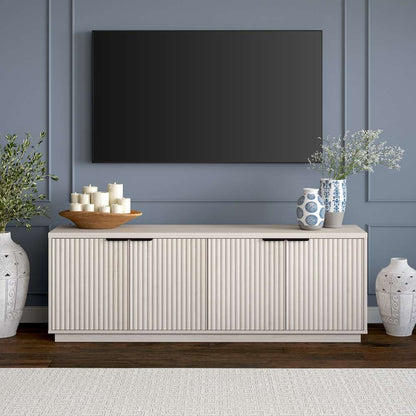 Hudson & Canal - Mansfield Rectangular TV Stand for TVs up to 78in in Alder White - TV2163 veiw 5