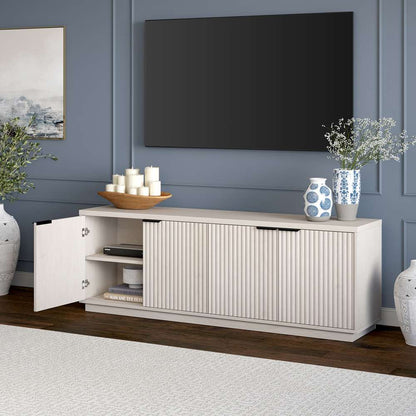 Hudson & Canal - Mansfield Rectangular TV Stand for TVs up to 78in in Alder White - TV2163 veiw 7